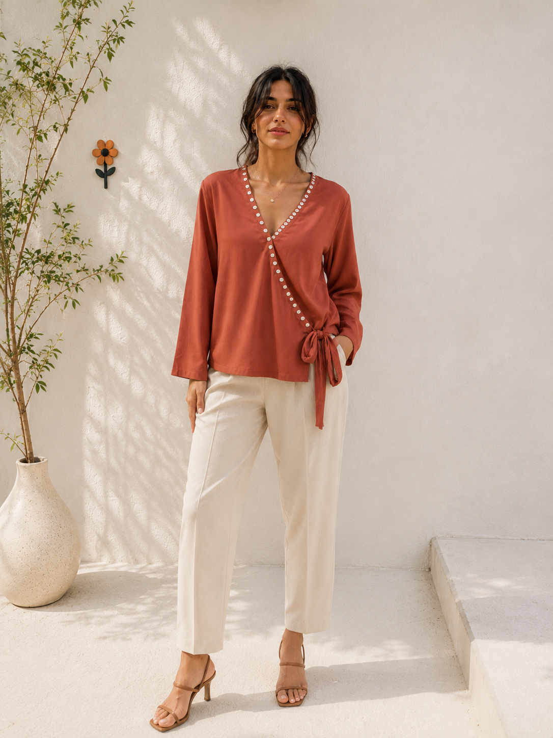Noa Wrap Top
