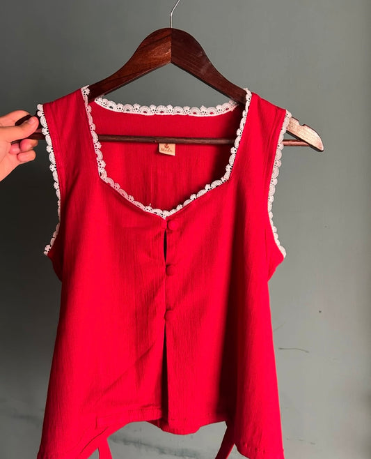 Red Emily Top
