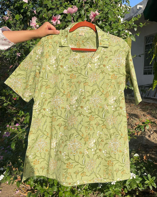 Short Green Kurti