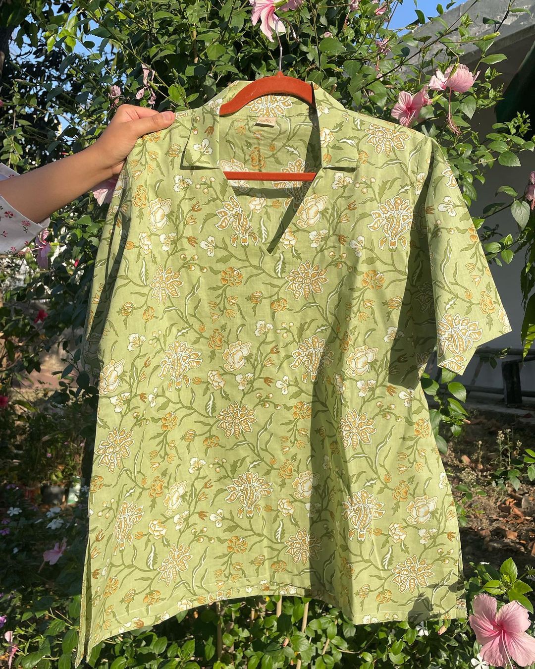 Short Green Kurti