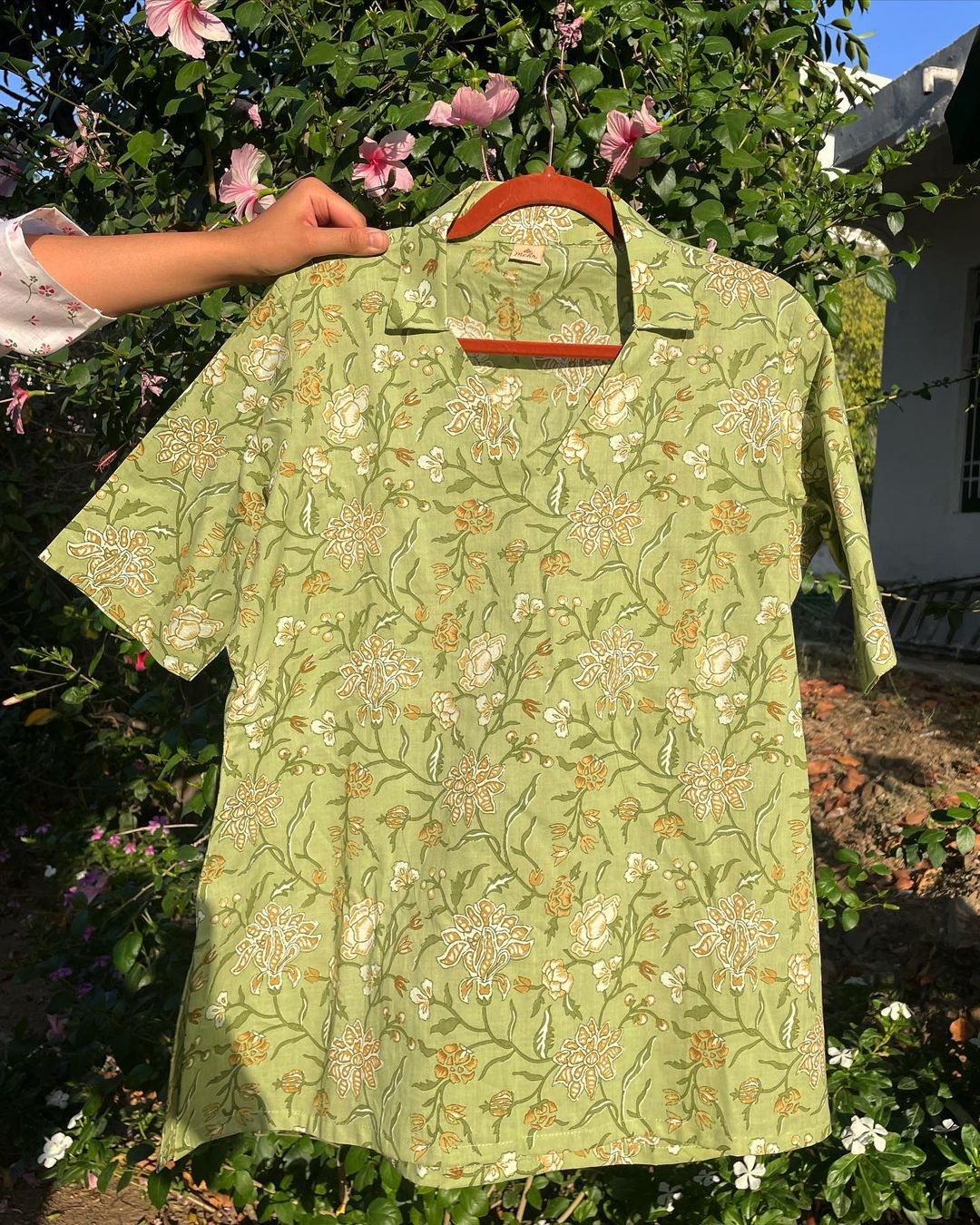 Short Green Kurti