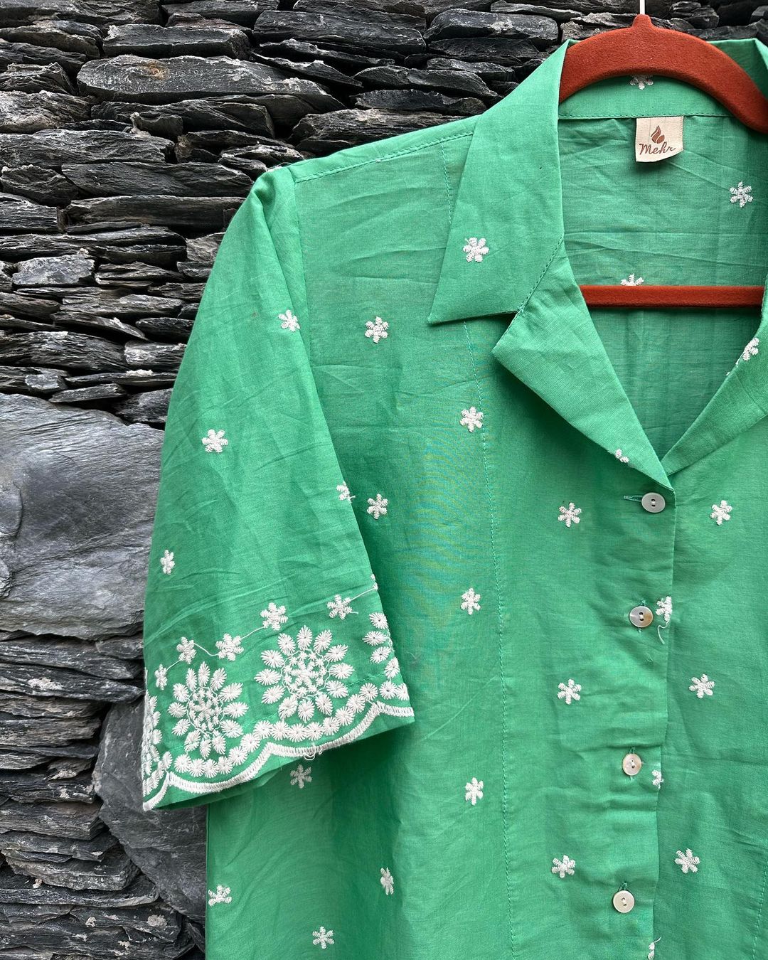 Botanical Embroidered Shirt