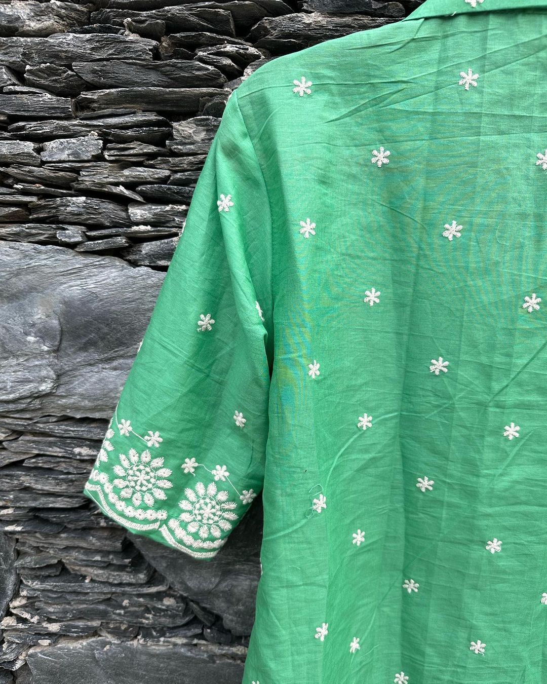 Botanical Embroidered Shirt