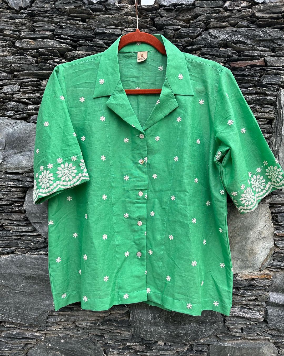 Botanical Embroidered Shirt