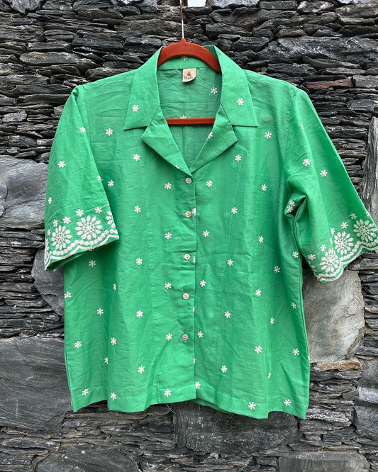 Botanical Embroidered Shirt