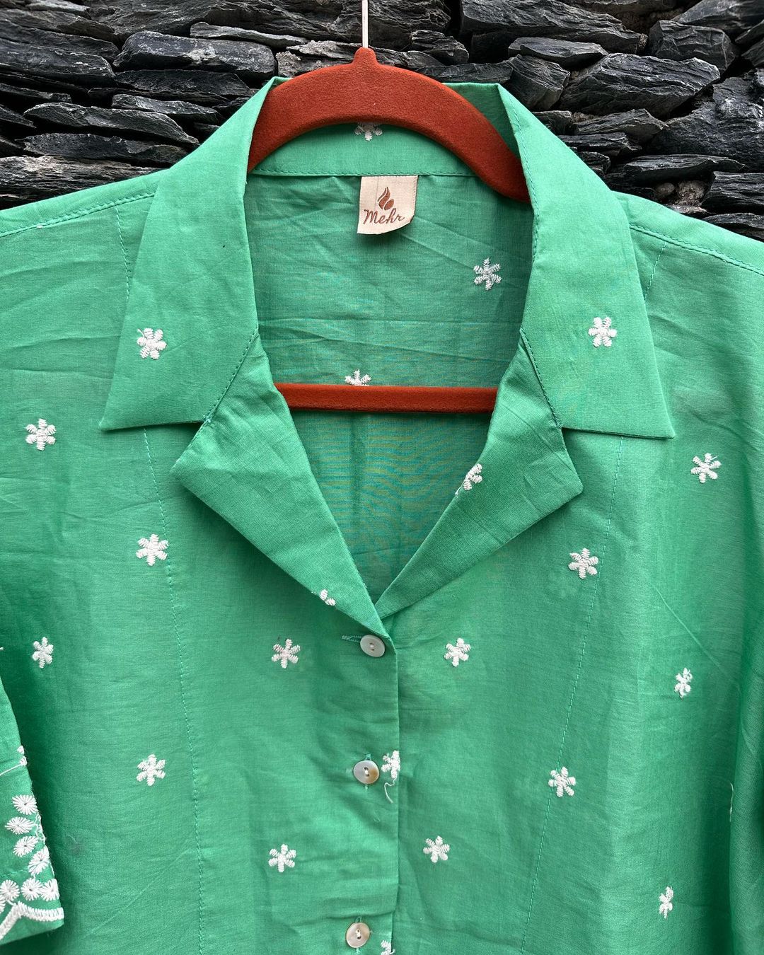 Botanical Embroidered Shirt