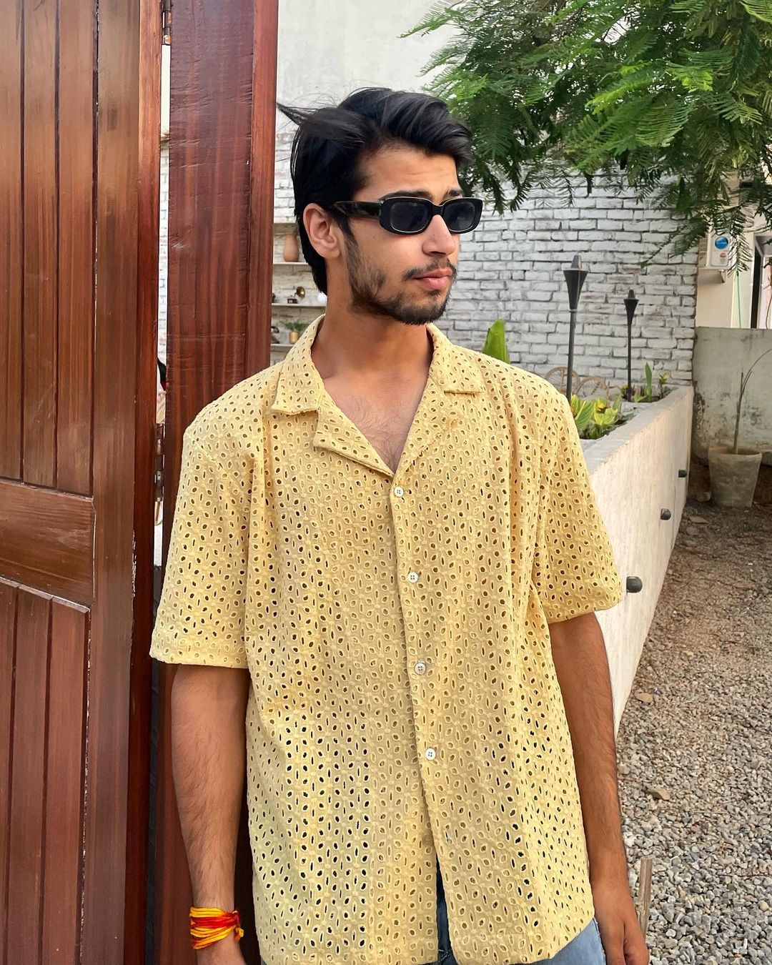 The classic beige shirt for men