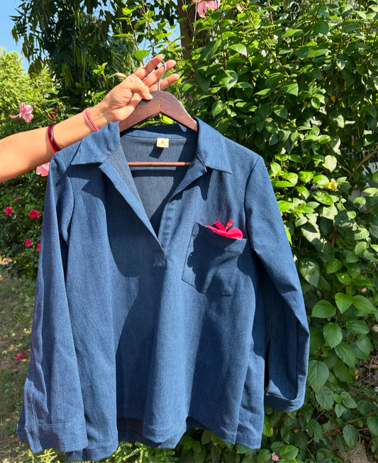 Denim Bliss Shirt💙