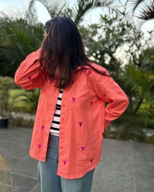 Peach Dilbaro Shirt