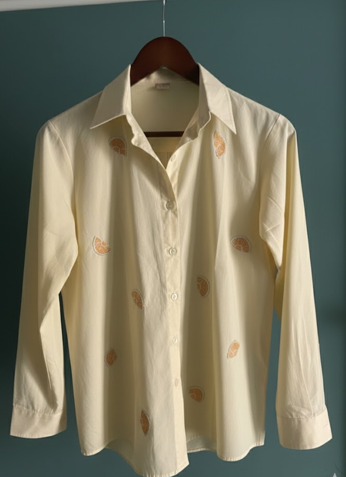 Hand Beaded Lemon shirt