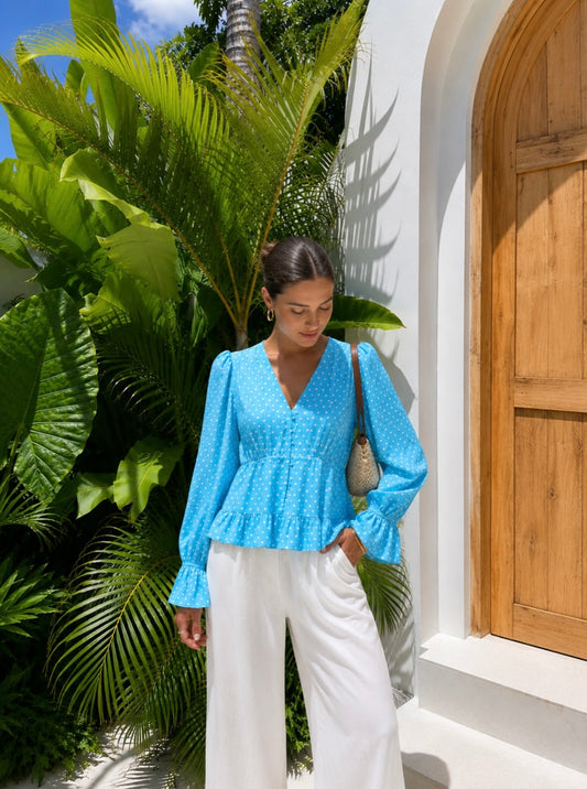 Capri Top🩵