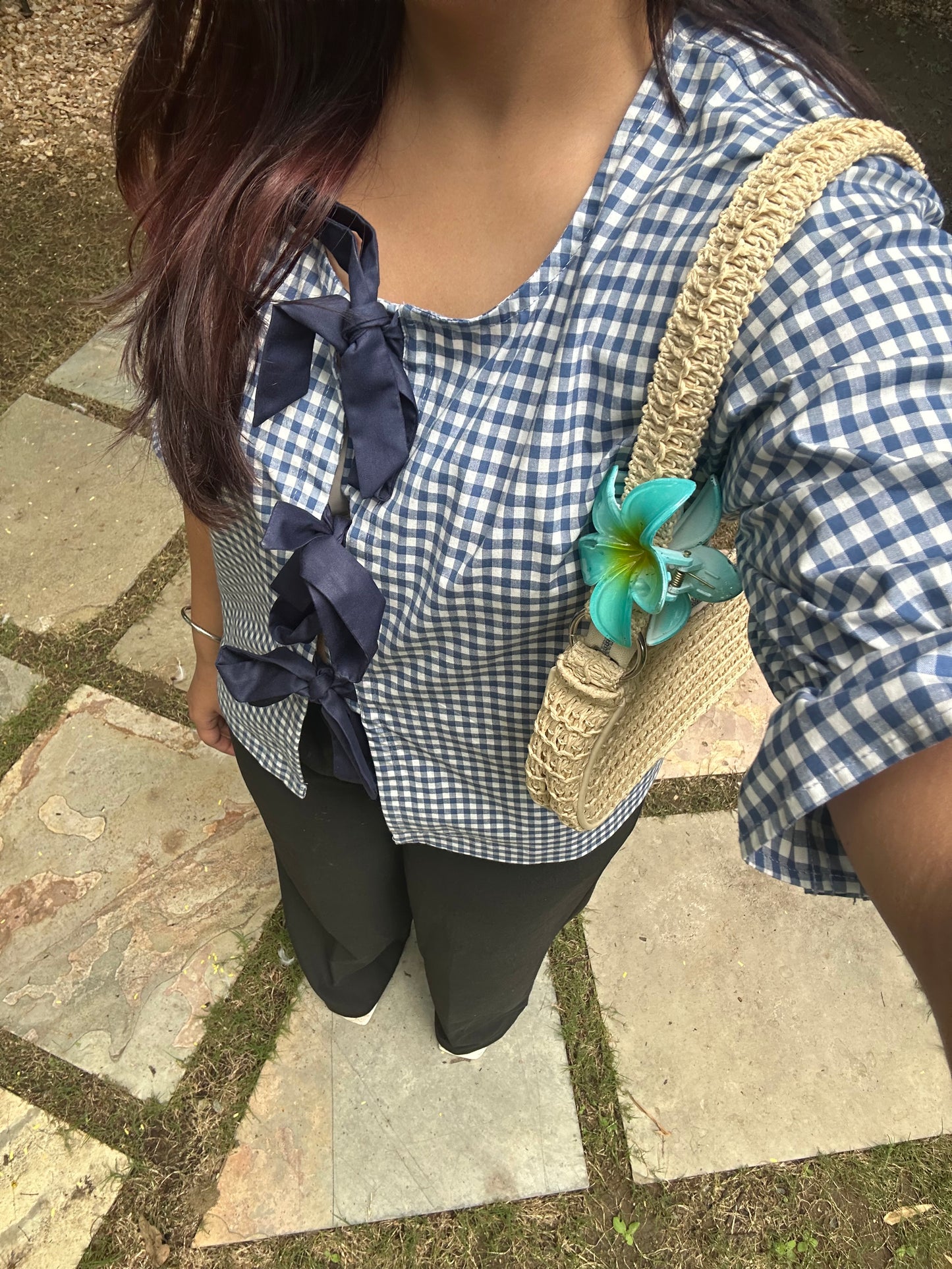 Hazel Knot Top 💙