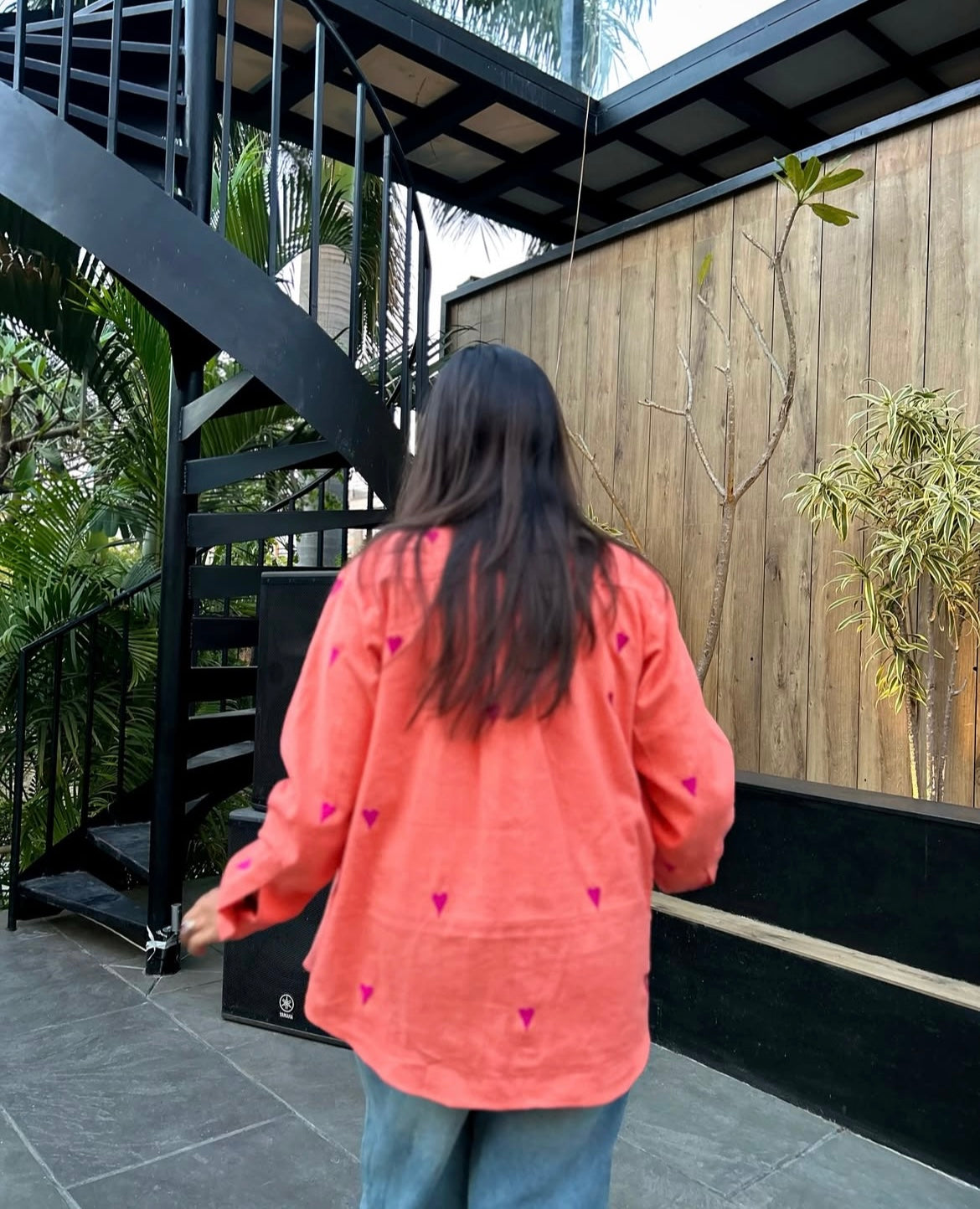 Peach Dilbaro Shirt