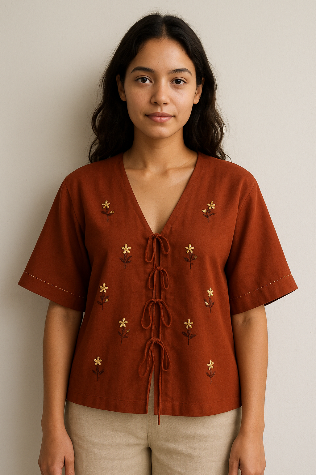 Sunheri Knot Top 🤎