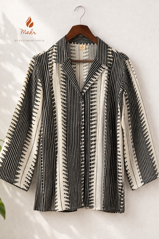 Wabi Sabi Mull cotton shirt🤍