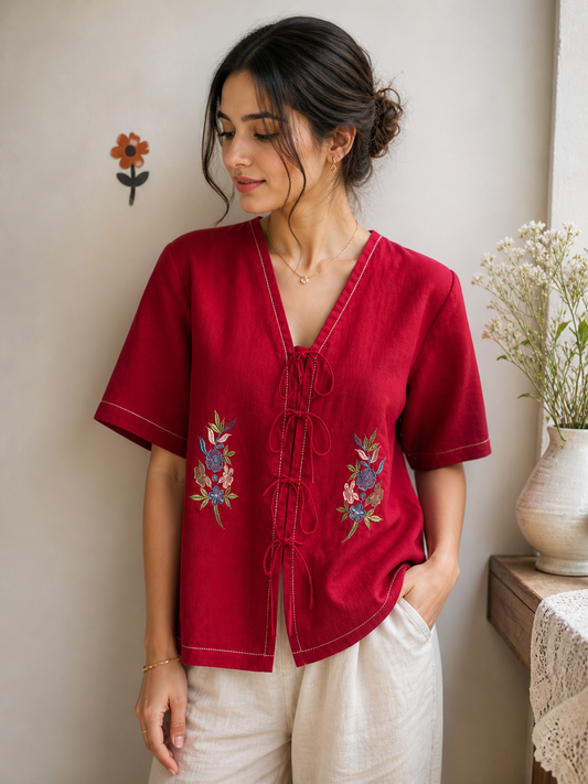 Scarlet Knot top✨