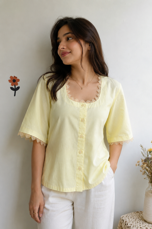 Butter Yellow Lisa Top