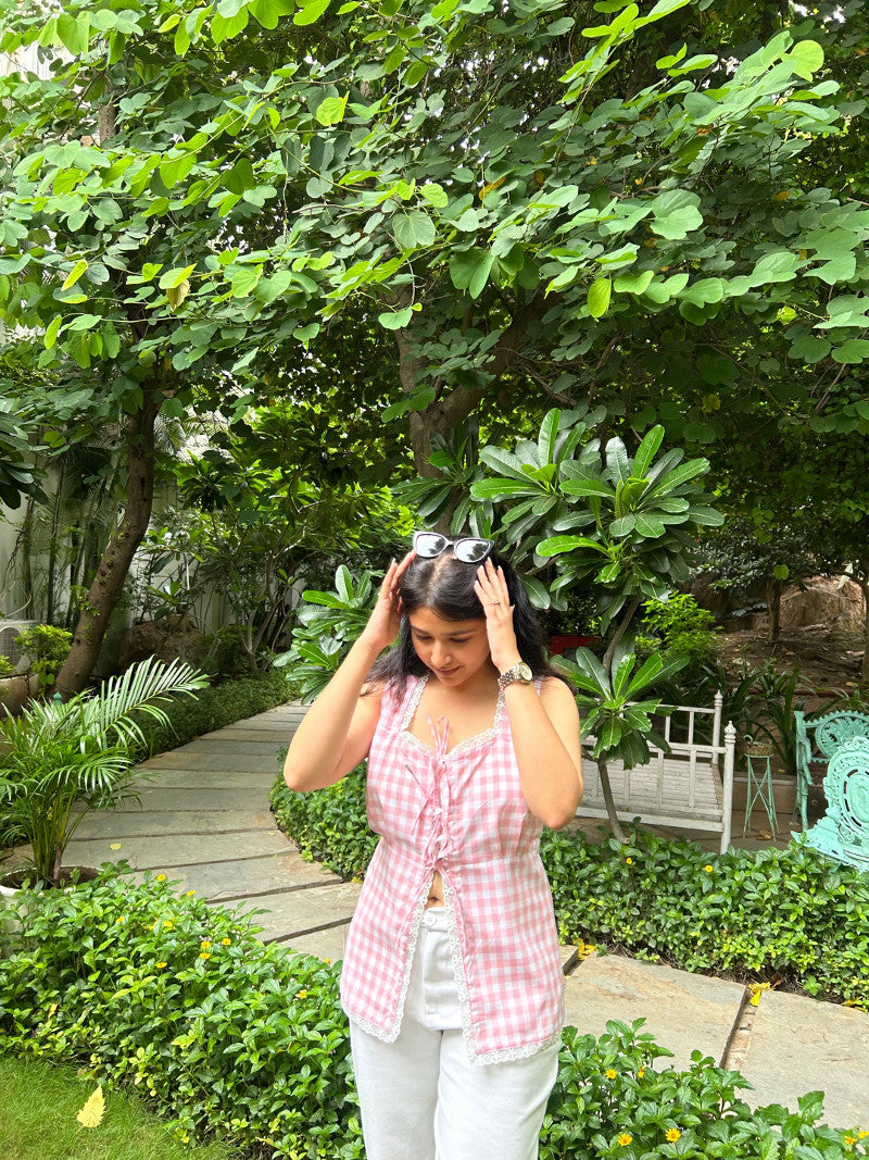 Blush Belle Knot Top