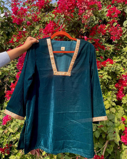 Tropical Green Kurta