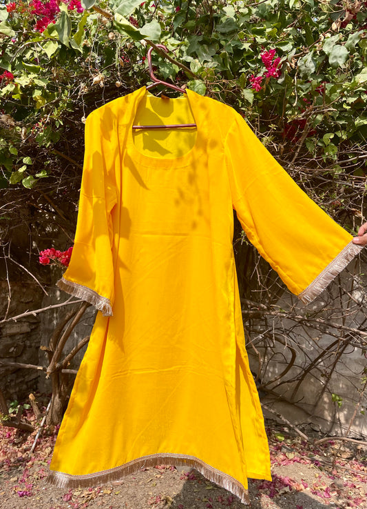 Sanjh Yellow Kurta