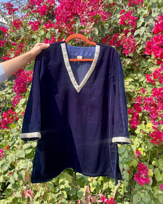 Regal Blue Kurta