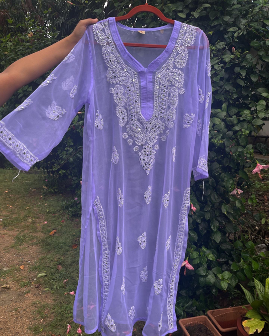 Festive Kurti - Purple